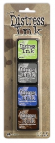 Tusz Distress Mini Ink Pad kit #14 zestaw 4szt