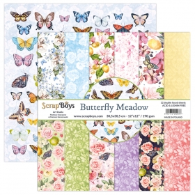 ScrapBoys- BUTTERFLY MEADOW- zest. pap. 30x30