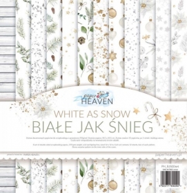 Biae jak nieg- zestaw papierw 30x30