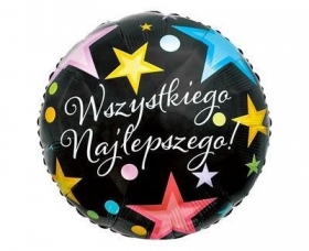 Balon Foliowy, Wszystkiego Najlepszego, 46 cm