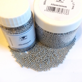 Mikrokulki barwione 1,5mm 40g ALUMINIUM