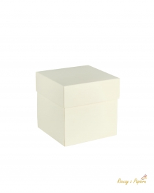 PUDEKO EXPLODING BOX - KREMOWE - 8x8x8cm