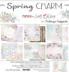 SPRING CHARM - zestaw papierw 30,5x30,5cm