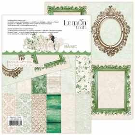 Lemoncraft -Blok papierw 15x20cm - GREENERY BASIC