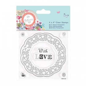 Stempel akrylowy- Papermania- Doily frame 6szt