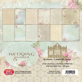 Papier dwustronny 6x6" Wedding Garden