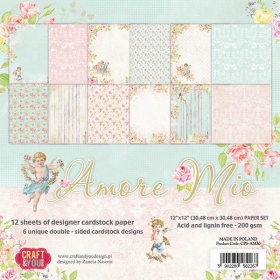 Zestaw papierw dwustronnych 30x30 Amore Mio