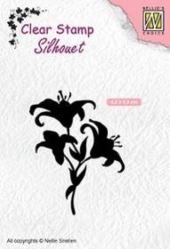 Stempel SIL052 kwiaty BUKIET WIOS LILIE 4,2x5,5cm