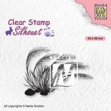 Stempel Nellie's Choice SIL084 Kwitnca trawa 3