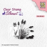 Stempel Nellie's Choice SIL085 Kwitnca trawa 4