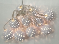 Kule LED COTTON BALLS biae 10kul 4cm