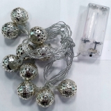 Kule LED COTTON BALLS srebrne 10kul 2,5cm