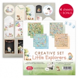 Kreatywny zestaw papierw Little Explorers 30x30