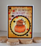 Stempel- Peekin' Pumpkin Kitty  3x4