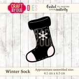 Wykrojnik Winter Socki- skarpeta